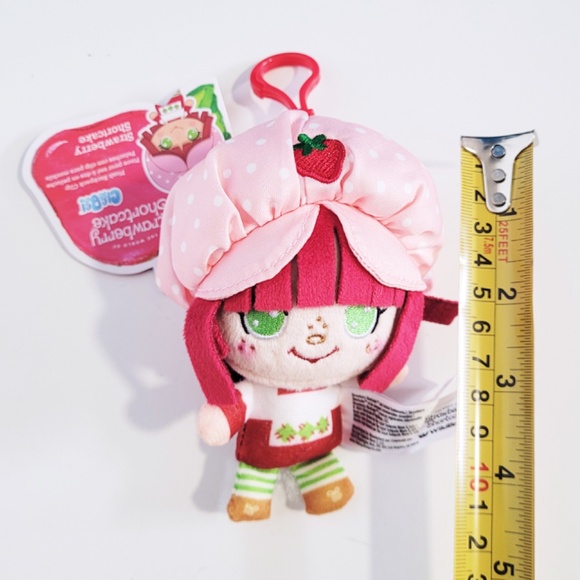 Strawberry Shortcake 4" Plush Cheebee Backpack Clips - Lot of 4 BNWT - Picture 5 of 13